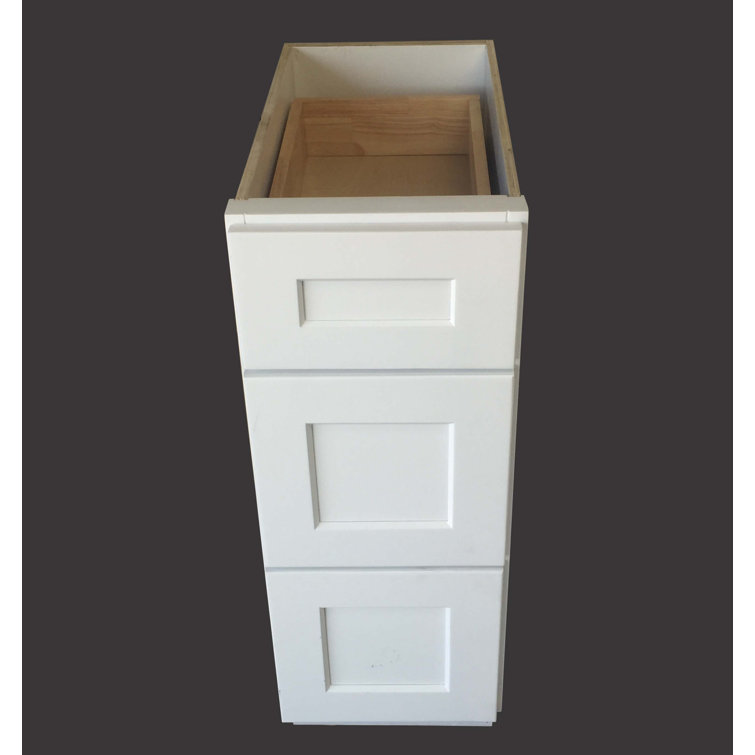 3 Drawer White Bathroom Semis Online